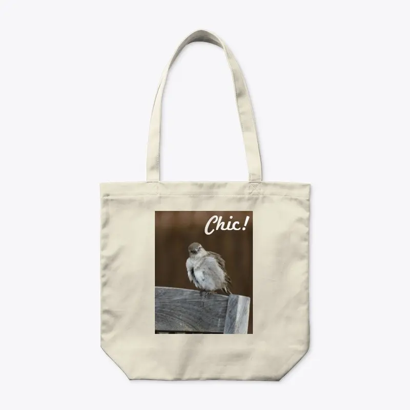 Chic chick Sparrow Cute Shopping Bag